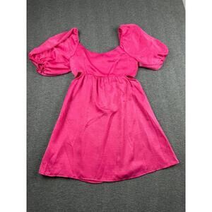 Altar'd‎ State Pink Puff Sleeve Dress Size Medium